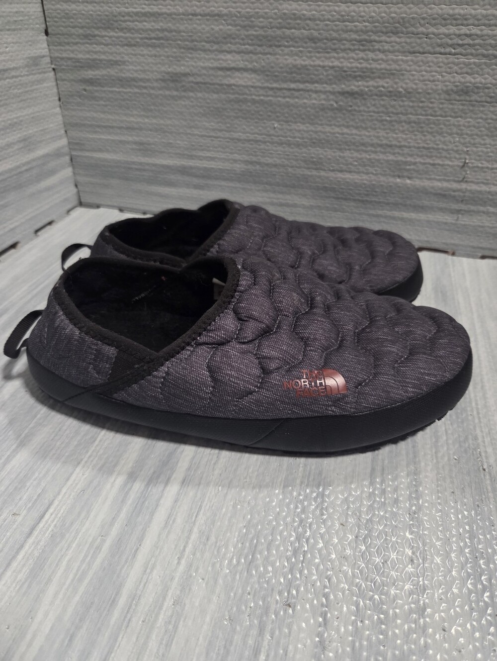The North Face Thermoball traction mule slippers GREY Size 8